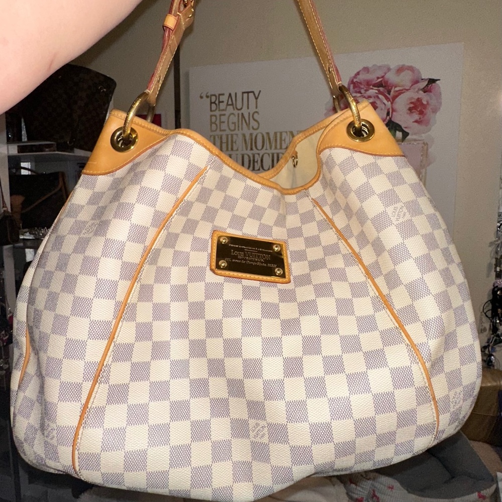 Authentic Louis Vuitton Damier Azur Galliera GM